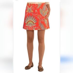 Custom Sevier skirt‎ Velvet Size 4 Paisley Floral Print